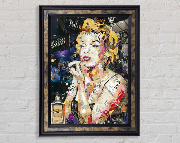 Marilyn Monroe Mirror Framed Print