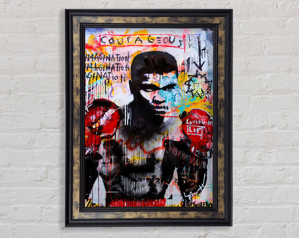 Ali Boxing Framed Print