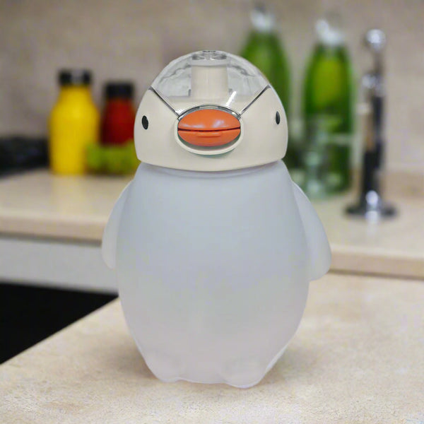 Cute Penguin Flip Top Drinks Bottle White 22cm - 1500ml