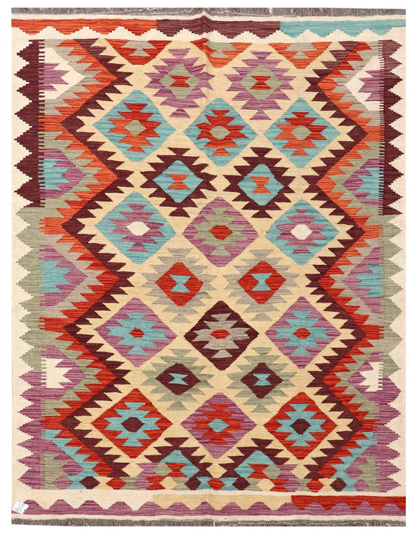 Maimana Afghanistan Kilim Rug - 196 x146 cm
