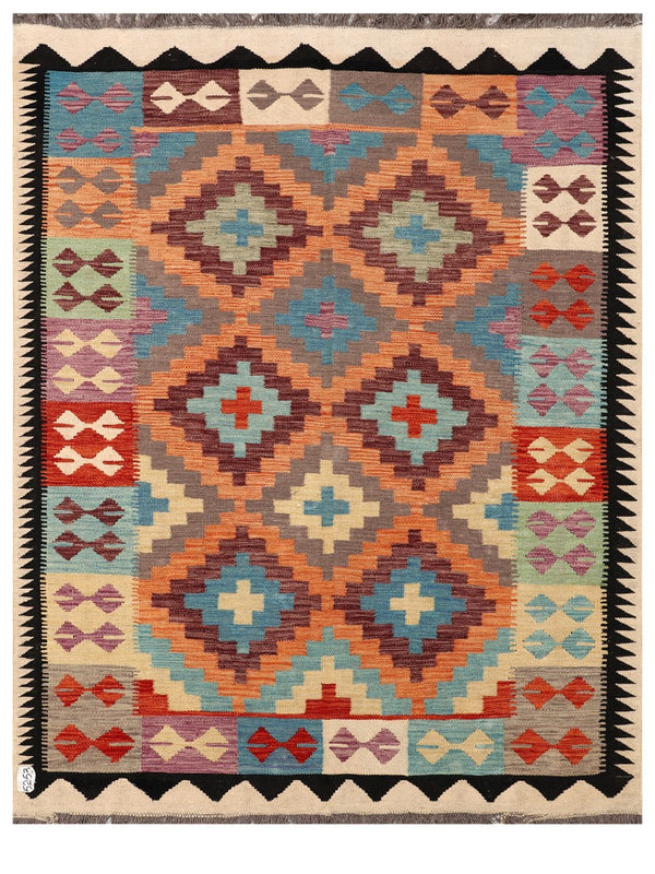 Maimana Afghanistan Kilim Rug - 193 x150 cm