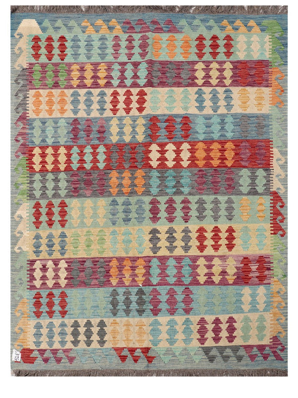 Maimana Afghanistan Kilim Rug - 195 x149 cm