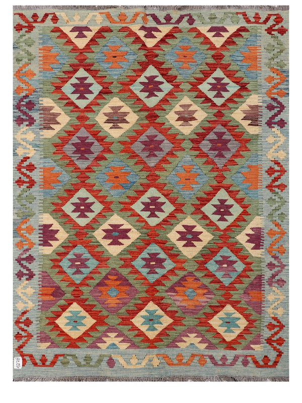Maimana Afghanistan Kilim Rug - 204 x149 cm