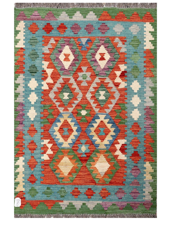 Maimana Afghanistan Kilim Rug - 148 x99 cm