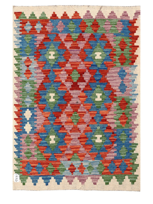 Maimana Afghanistan Kilim Rug - 146 x102 cm