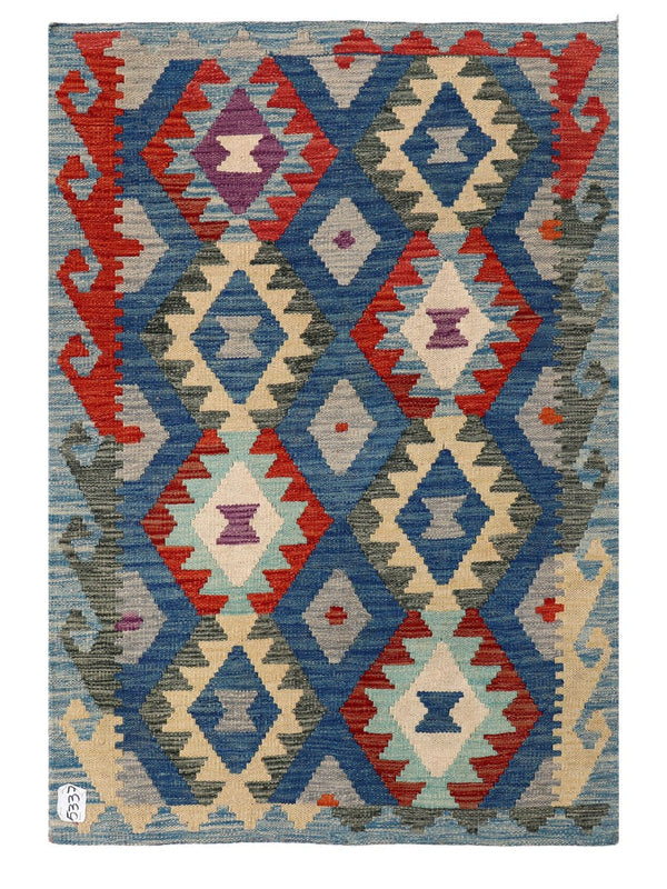 Maimana Afghanistan Kilim Rug - 146 x99 cm