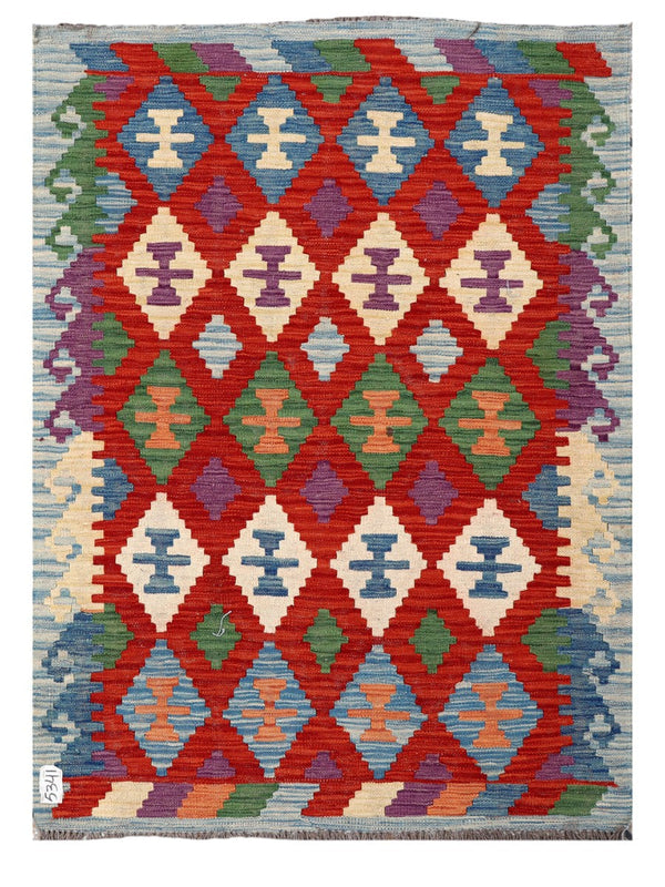 Maimana Afghanistan Kilim Rug - 145 x105 cm