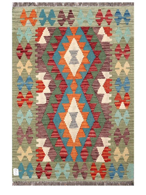 Maimana Afghanistan Kilim Rug - 148 x101 cm