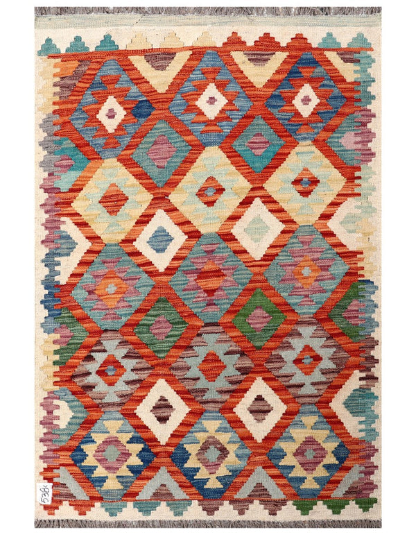 Maimana Afghanistan Kilim Rug - 145 x101 cm