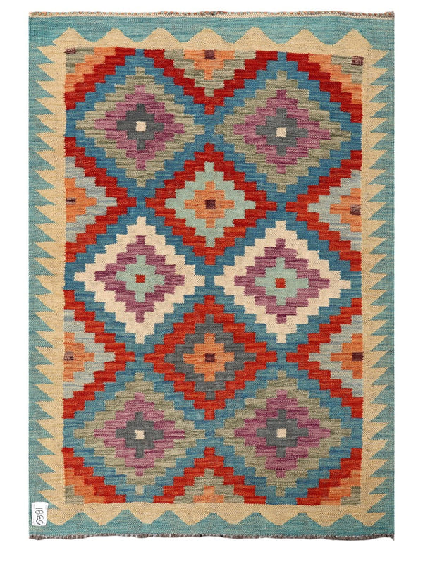 Maimana Afghanistan Kilim Rug - 150 x103 cm