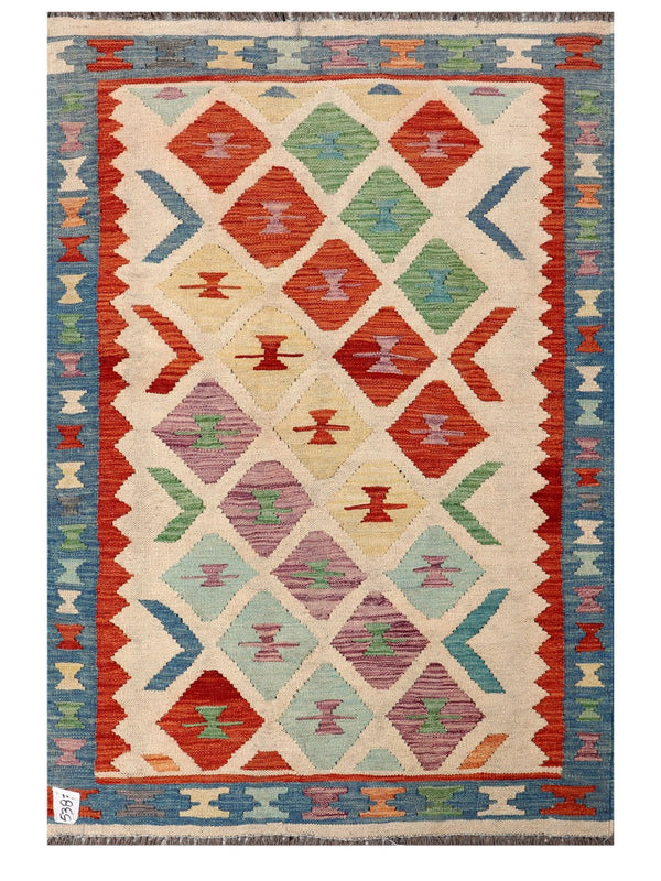 Maimana Afghanistan Kilim Rug - 153 x104 cm