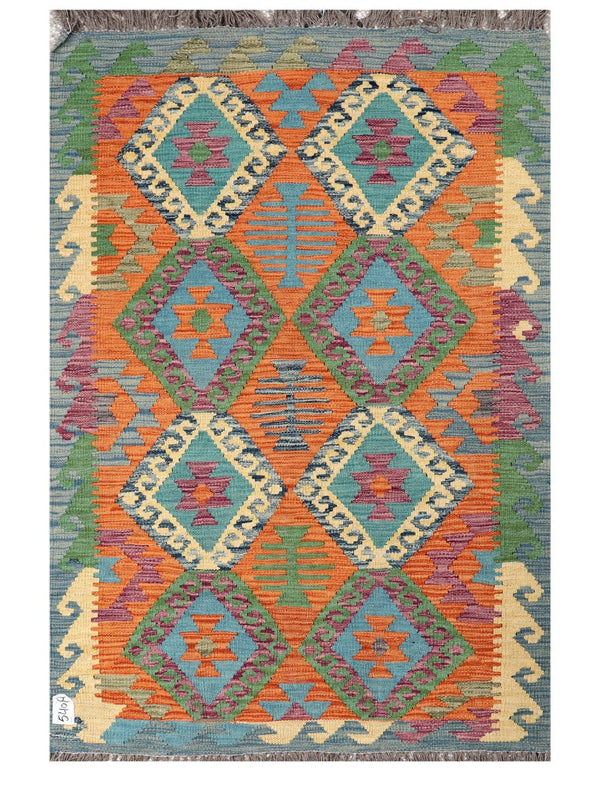 Maimana Afghanistan Kilim Rug - 167 x101 cm
