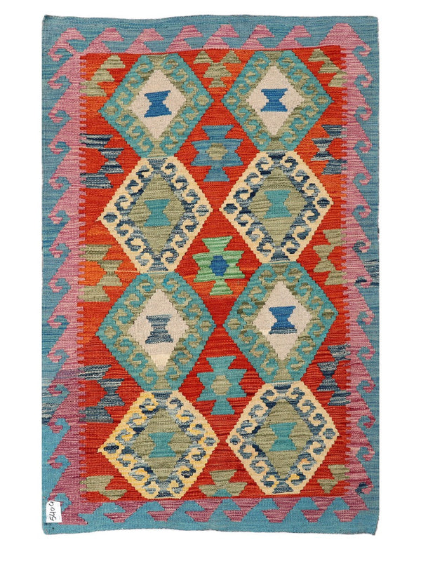 Maimana Afghanistan Kilim Rug - 161 x102 cm