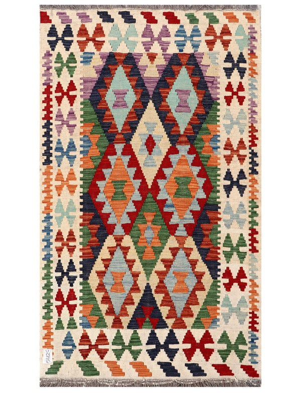 Maimana Afghanistan Kilim Rug - 150 x87 cm