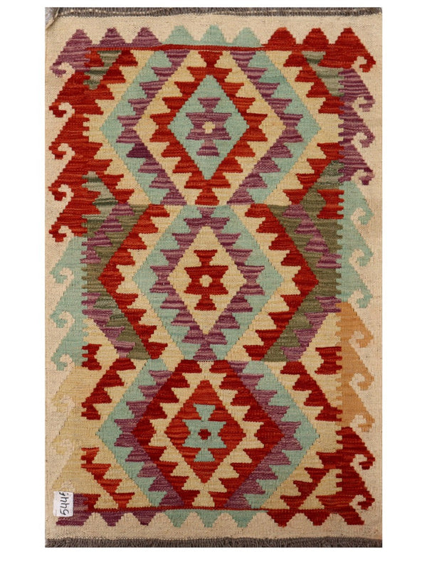 Maimana Afghanistan Kilim Rug - 125 x 78 cm