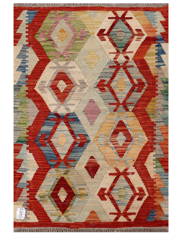 Maimana Afghanistan Kilim Rug - 123 x 83 cm
