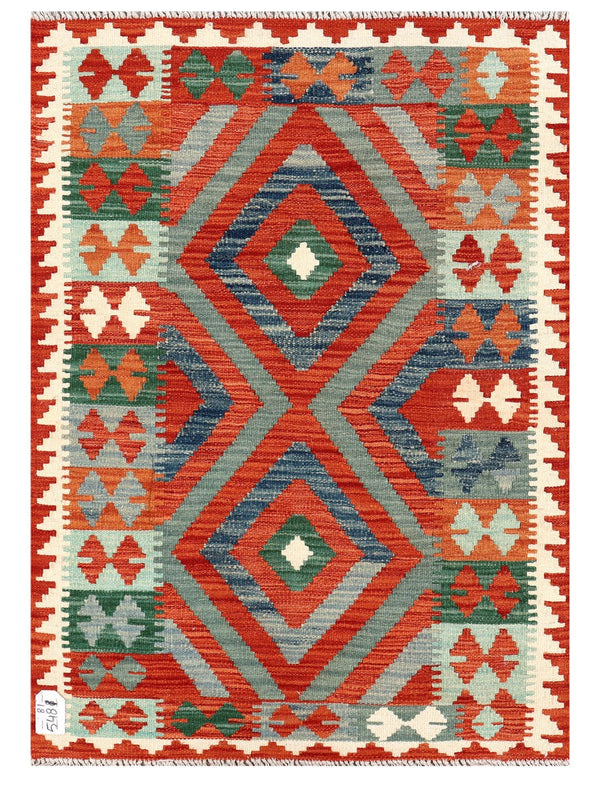 Maimana Afghanistan Kilim Rug - 119 x 85 cm