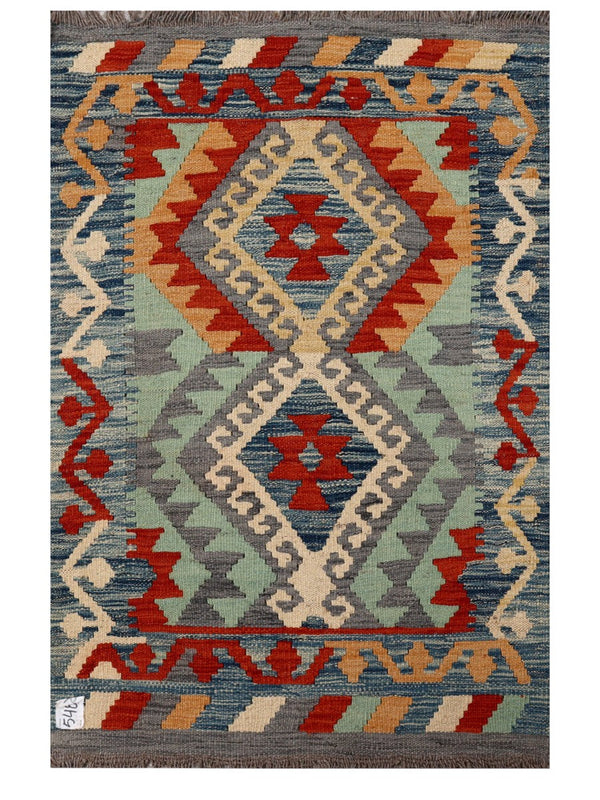 Maimana Afghanistan Kilim Rug - 123 x 81 cm