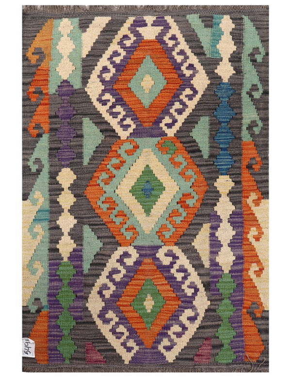 Maimana Afghanistan Kilim Rug - 122 x 82 cm