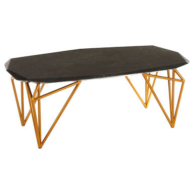 Relic Black Marble Coffee Table