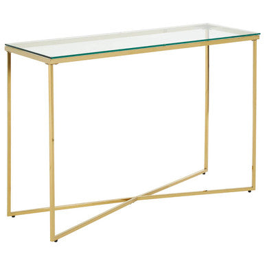 Allure Cross Base Console Table