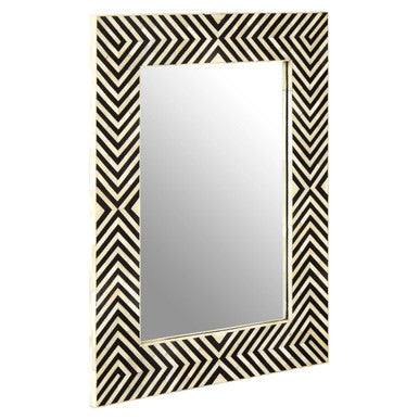 Boho Bone Inlay Frame Wall Mirror