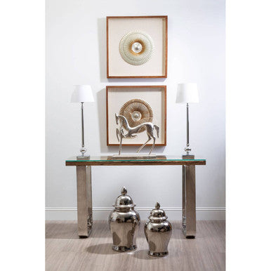 Kensington Townhouse Small Ceramic Silver Jar