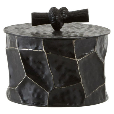 Akola Small Trinket Box In Black And Gold