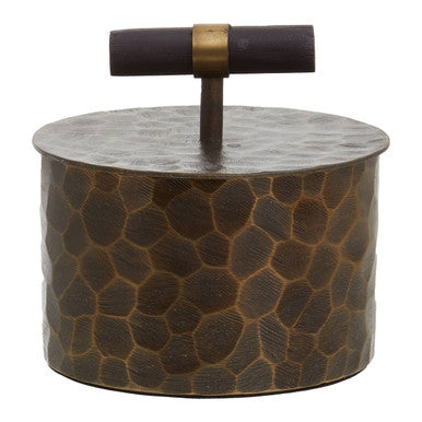 Akola Small Antique Gold Trinket Box