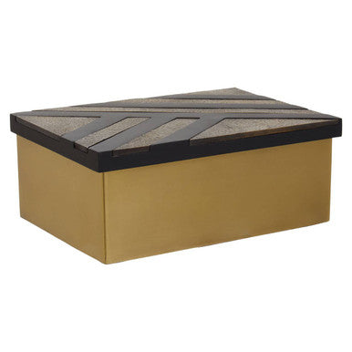 Aris Large Black and Gold Storage Box