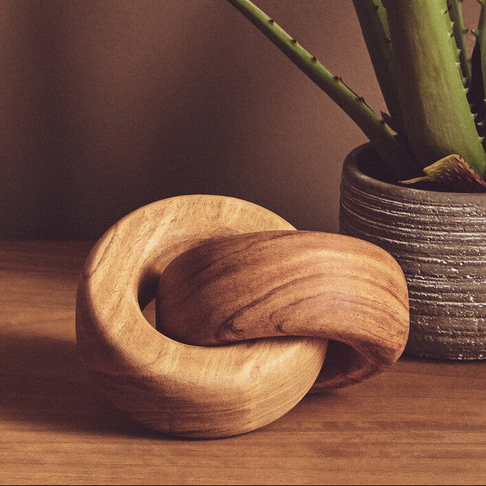 Cato Natural Wood Knot Decor