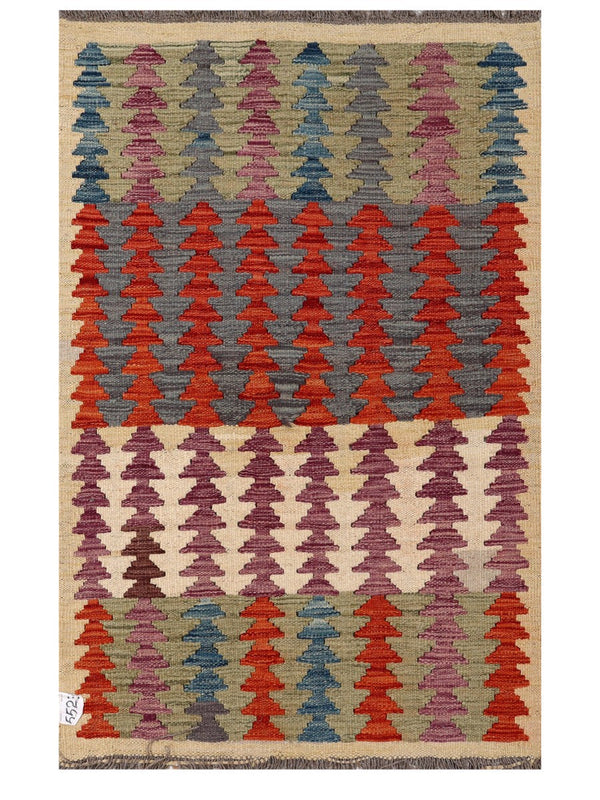 Maimana Afghanistan Kilim Rug - 126 x 80 cm