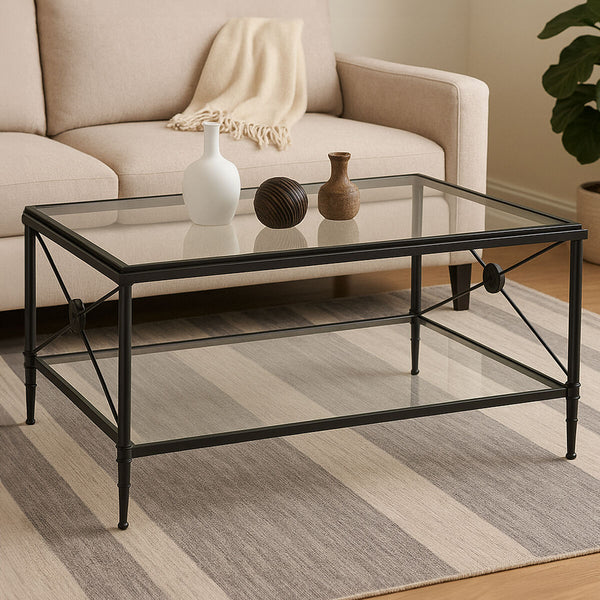 Axis Coffee Table With Black Finish Frame