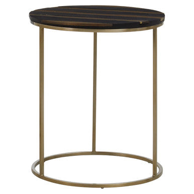 Aris Black And Gold Side Table