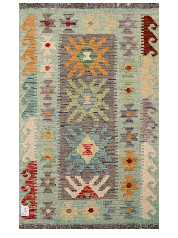 Maimana Afghanistan Kilim Rug - 119 x 74 cm
