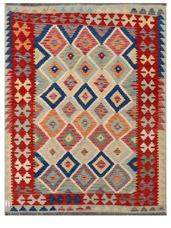 Maimana Afghanistan Kilim Rug - 195 x149 cm