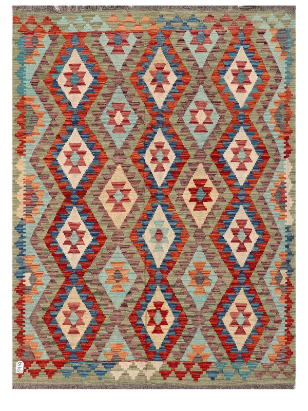 Maimana Afghanistan Kilim Rug - 203 x149 cm