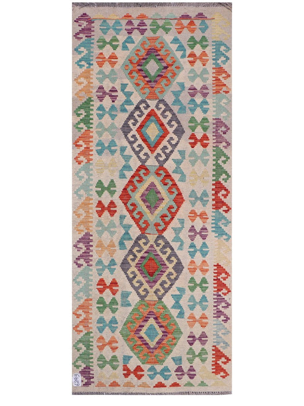Maimana Afghanistan Kilim Rug - 198 x81 cm