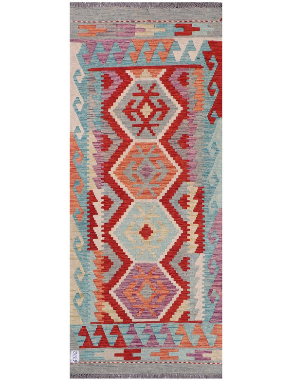 Maimana Afghanistan Kilim Rug - 190 x77 cm