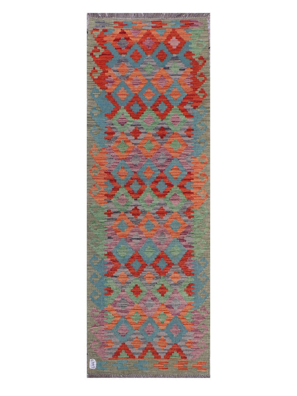 Maimana Afghanistan Kilim Runner - 236 x 80 cm