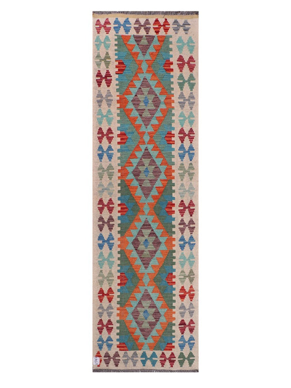 Maimana Afghanistan Kilim Runner - 282 x 83 cm