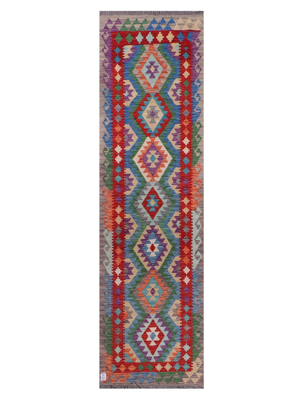 Maimana Afghanistan Kilim Runner - 289 x 79 cm