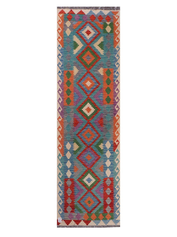 Maimana Afghanistan Kilim Runner - 285 x 82 cm