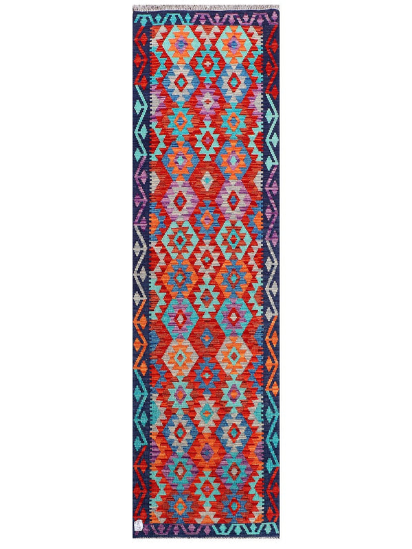 Maimana Afghanistan Kilim Runner - 296 x 83 cm