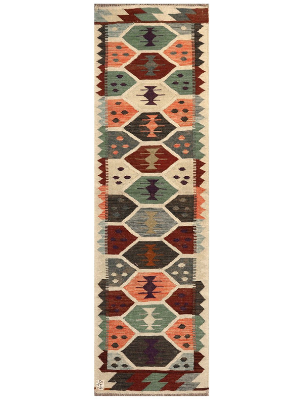 Maimana Afghanistan Kilim Rug - 200 x60 cm