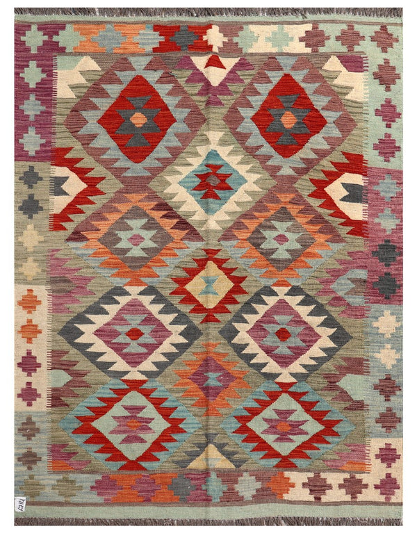 Maimana Afghanistan Kilim Rug - 197 x151 cm