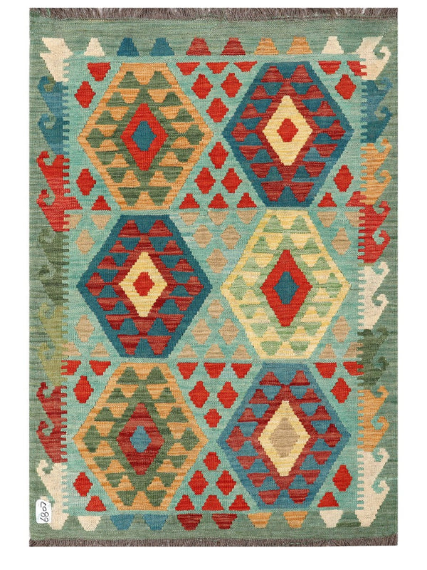 Maimana Afghanistan Kilim Rug - 146 x103 cm