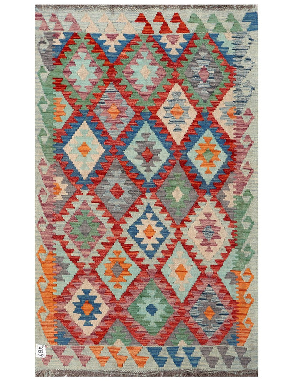 Maimana Afghanistan Kilim Rug - 163 x98 cm