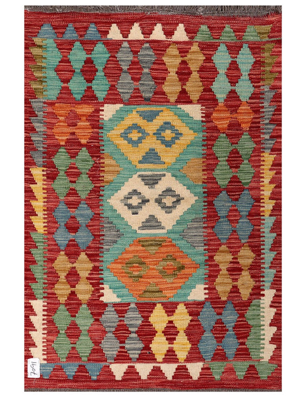 Maimana Afghanistan Kilim Rug - 123 x 82 cm