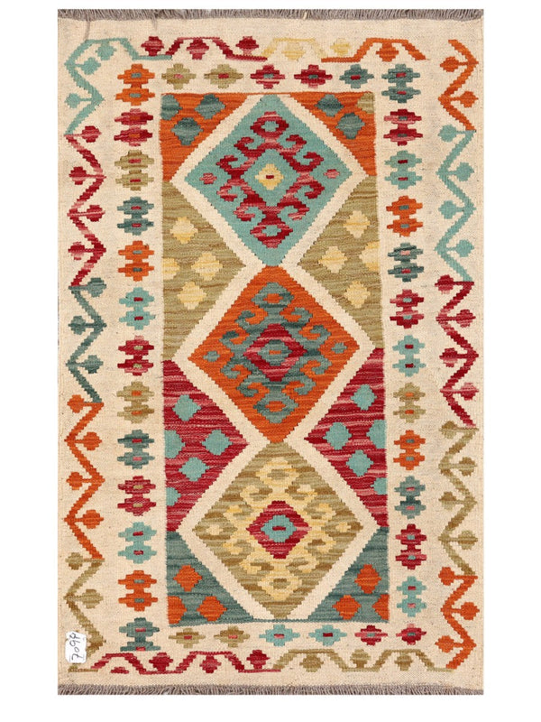 Maimana Afghanistan Kilim Rug - 135 x 81 cm